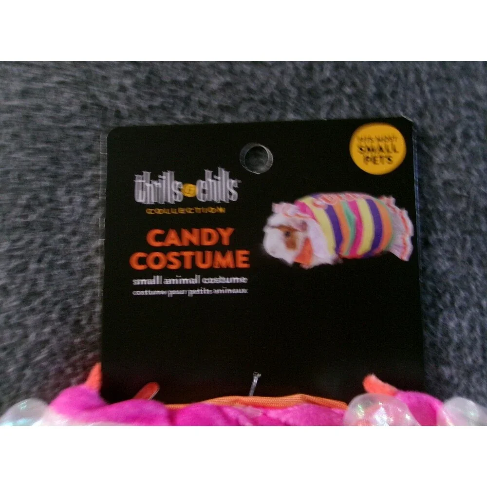 Thrills & Chills Candy Costume For Small Pets Guinea Pig New